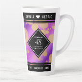 Eleganter 48. Amethyst-Hochzeitstag Milchtasse (Rechts)