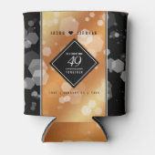 Eleganter 49. Geburtstag der Kupferhochzeit Dosenkühler (Vorderseite)