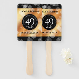 Eleganter 49. Geburtstag der Kupferhochzeit Fächer