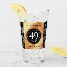 Eleganter 49. Geburtstag der Kupferhochzeit Glas