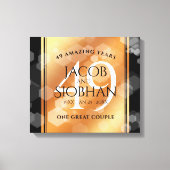 Eleganter 49. Geburtstag der Kupferhochzeit Leinwanddruck (Vorderseite)