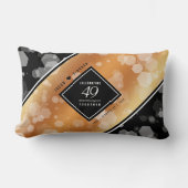 Eleganter 49. Geburtstag der Kupferhochzeit Lendenkissen (Vorderseite)