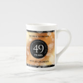 Eleganter 49. Geburtstag der Kupferhochzeit Porzellantasse (Rechts)