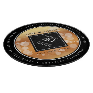 Eleganter 49. Geburtstag der Kupferhochzeit Schneidebrett