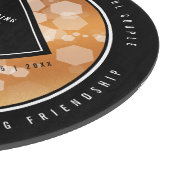 Eleganter 49. Geburtstag der Kupferhochzeit Schneidebrett (Ecke)