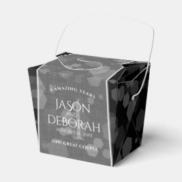 Eleganter 4. Geburtstag von Linen Geschenkschachtel