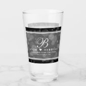 Eleganter 4. Geburtstag von Linen Glas (Rückseite)