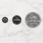 Eleganter 4. Geburtstag von Linen Konfetti (Rückseiten)