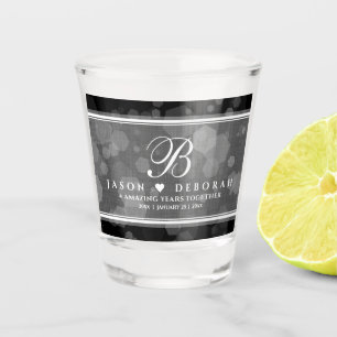 Eleganter 4. Geburtstag von Linen Schnapsglas