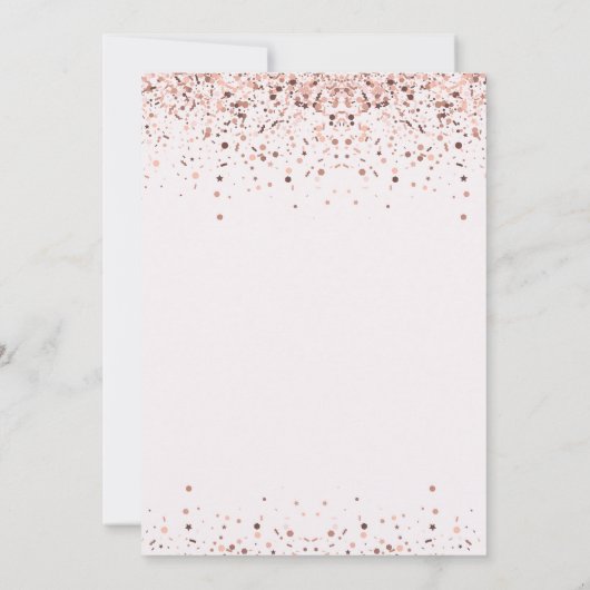 Eleganter 50. Blumengeburtstag Einladung (Rückseite)