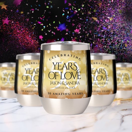 Eleganter 50. Geburtstag der Goldenen Hochzeit