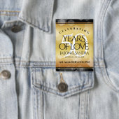 Eleganter 50. Geburtstag der Goldenen Hochzeit Button (Insitu)