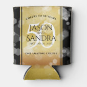 Eleganter 50. Geburtstag der Goldenen Hochzeit Dosenkühler (Vorderseite)