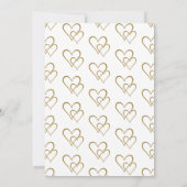 Eleganter 50. Geburtstag der Goldenen Hochzeit Einladung (Rückseite)