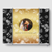 Eleganter 50. Geburtstag der Goldenen Hochzeit Gästebuch (Rückseite)