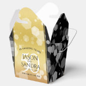 Eleganter 50. Geburtstag der Goldenen Hochzeit Geschenkschachtel (Geöffnet)