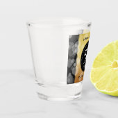 Eleganter 50. Geburtstag der Goldenen Hochzeit Schnapsglas (Links)