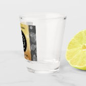 Eleganter 50. Geburtstag der Goldenen Hochzeit Schnapsglas (Rechts)