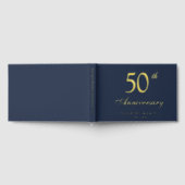 Eleganter 50. Hochzeitstag Gästebuch (Voll)