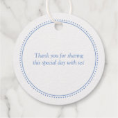 Eleganter 50. Hochzeitstag Geschenkanhänger (Rückseite)