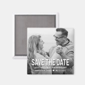 Eleganter 50. Hochzeitstag Save the Date Magnet (Vorderseite/Rückseite)