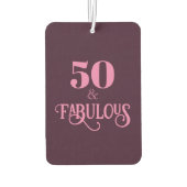 Eleganter 50-jähriger und fabelhafter Burgund Gebu Autolufterfrischer (Rückseite)