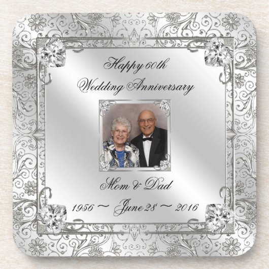 Eleganter 60. getränkeuntersetzer (Vorderseite)