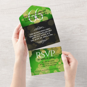 Eleganter 66. Geburtstag der Titanite All In One Einladung