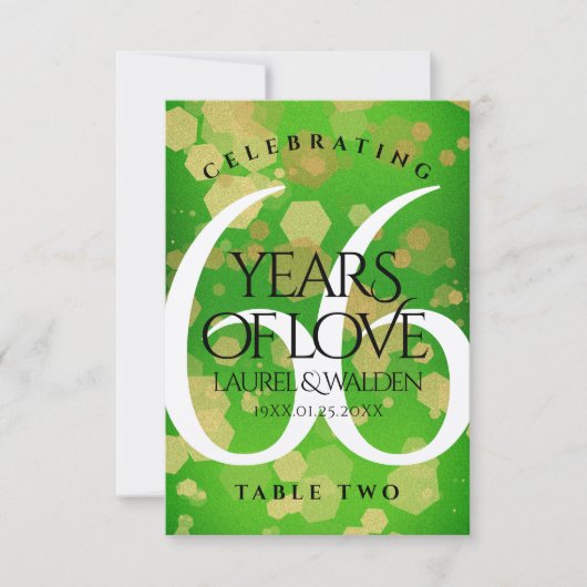 Eleganter 66. Geburtstag der Titanite Dankeskarte (Vorderseite)