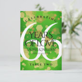 Eleganter 66. Geburtstag der Titanite Dankeskarte (Stehend Vorderseite)