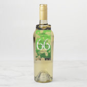 Eleganter 66. Geburtstag der Titanite Flaschenanhänger (Auf Flasche)