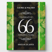 Eleganter 66. Geburtstag der Titanite Fotoplatte (Vorderseite)