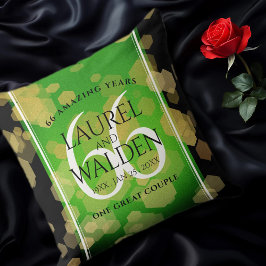 Eleganter 66. Geburtstag der Titanite Kissen