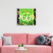 Eleganter 66. Geburtstag der Titanite Leinwanddruck (Insitu (Wohnzimmer))