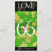 Eleganter 66. Geburtstag der Titanite Menükarte (Rückseite)