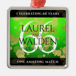 Eleganter 66. Geburtstag der Titanite Ornament Aus Metall