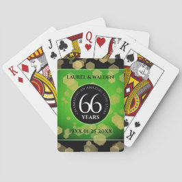 Eleganter 66. Geburtstag der Titanite Spielkarten