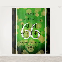 Eleganter 66. Geburtstag der Titanite Wandteppich