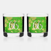 Eleganter 66. Geburtstag der Titanite Whiskyglas (Rückseite)