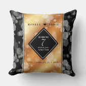 Eleganter 7. Geburtstag der Kupferhochzeit Kissen (Vorderseite)