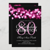 Eleganter 80. einladung (Vorne/Hinten)