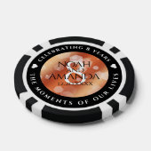 Eleganter 8. Bronze-Poker zum Hochzeitstag Pokerchips (Einzeln)