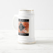 Eleganter 8. Geburtstag der Bronze Bierglas (Vorderseite Links)