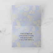 Eleganter 9. Lapis Lazuli Hochzeitstag Dankeskarte (Innenseite)