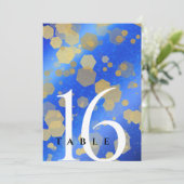 Eleganter 9. Lapis Lazuli Hochzeitstag Einladung (Stehend Vorderseite)