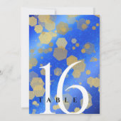 Eleganter 9. Lapis Lazuli Hochzeitstag Einladung (Rückseite)