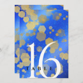 Eleganter 9. Lapis Lazuli Hochzeitstag Einladung (Vorne/Hinten)