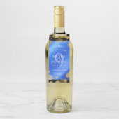 Eleganter 9. Lapis Lazuli Hochzeitstag Flaschenanhänger (Auf Flasche)