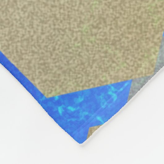 Eleganter 9. Lapis Lazuli Hochzeitstag Fleecedecke (Ecke)