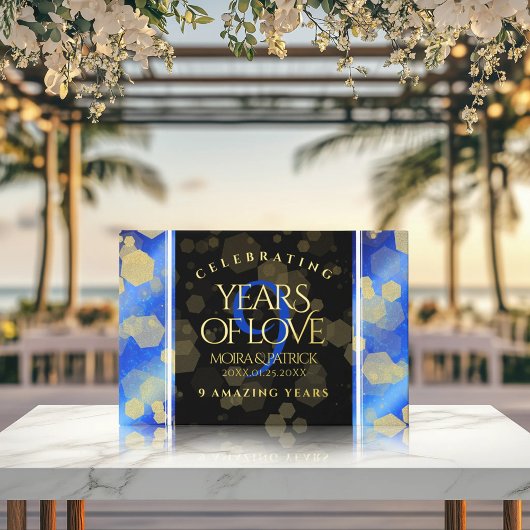 Eleganter 9. Lapis Lazuli Hochzeitstag Gästebuch